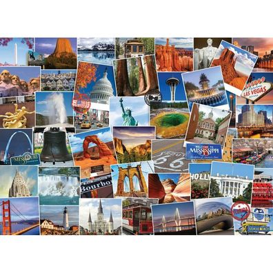Eurographics Weltreisender Puzzle - USA 1000 Teile