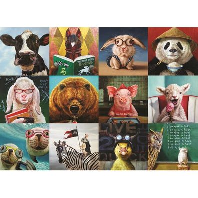 Eurographics Puzzle Lustige Tiere 1000 Teile