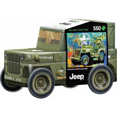 Eurographics Puzzle in Metallbox Militärjeep 550 Teile