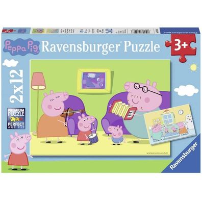 Ravensburger Puzzle Peppa Pig: Zu Hause 2x12 Teile