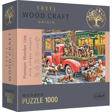 TREFL Wood Craft Origin Puzzle Santa's Little Helpers 1000 Teile