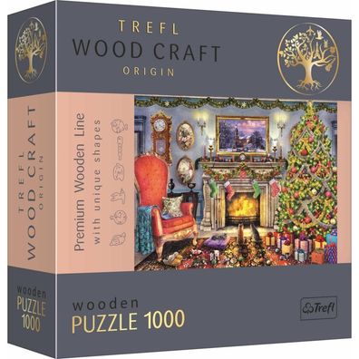 TREFL Wood Craft Origin Puzzle Neben dem Kamin 1000 Teile