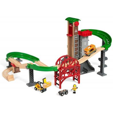 BRIO World Gro&#195; #159; s Lagerhaus-Set mit Aufzug, Spielgeb&#195; #164; de