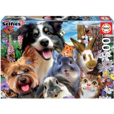 PUZZLE EDUCA 500 STÜCK TIERE Freunde DES Spielplatzes