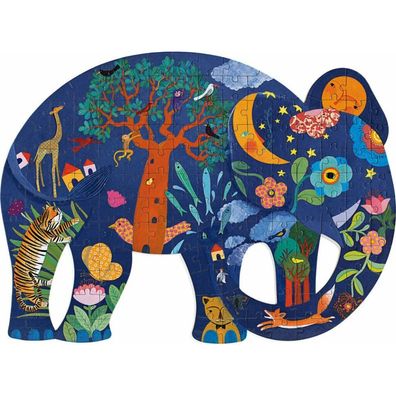 DJECO Elefant Konturpuzzle 150 Teile