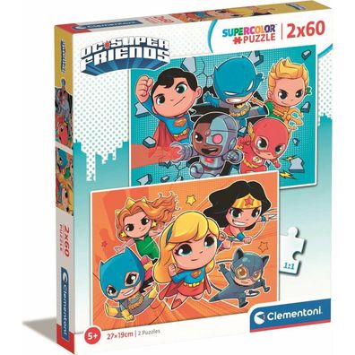 Clementoni Puzzle DC Super Friends 2x60 Teile