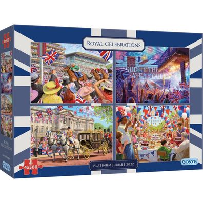 Gibsons Royal Celebration Puzzle 4x500 Teile