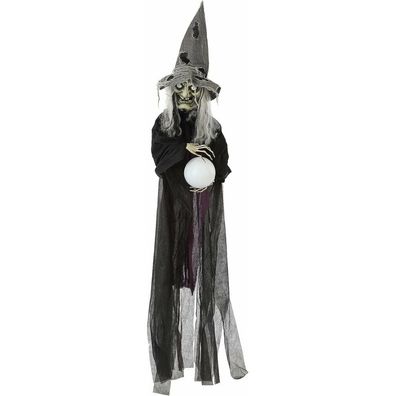 Hängende Hexe Halloween 119147 Schwarz (183 Cm)