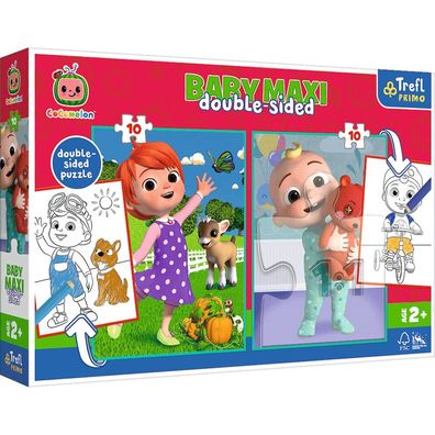 TREFL Wendepuzzle Cocomelon: Freunde BABY MAXI 2x10 Teile