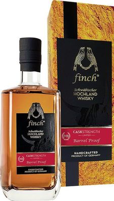 finch Whiskydestillerie Caskstrength Barrel Proof 10 Years NV 0.5 L Flasche