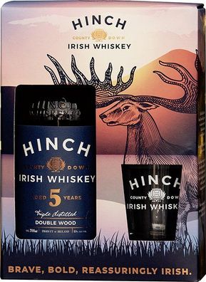 Hinch Distillery Ltd 5Y. Double Wood Onpack Gp Mit Glas NV 0.7 L Flasche