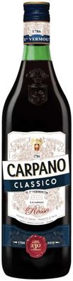 Carpano Classico Vermouth Rosso 16% 0,75 L NV 0.75 L Flasche (Gr. 0.75 L Flasche)