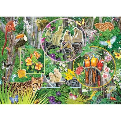 COBBLE HILL Familienpuzzle Der Zauber des Waldes 350 Teile