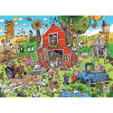 COBBLE HILL Familienpuzzle Bauernhof aus Lehm 350 Teile