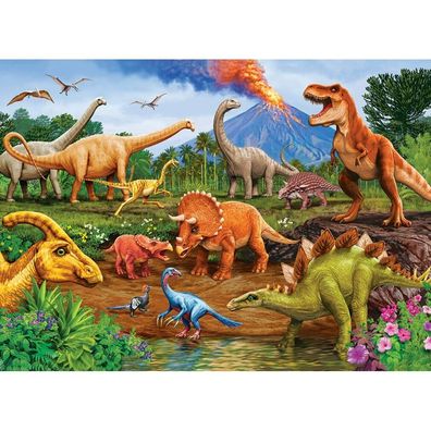 COBBLE HILL Familienpuzzle Dinosaurier 350 Teile