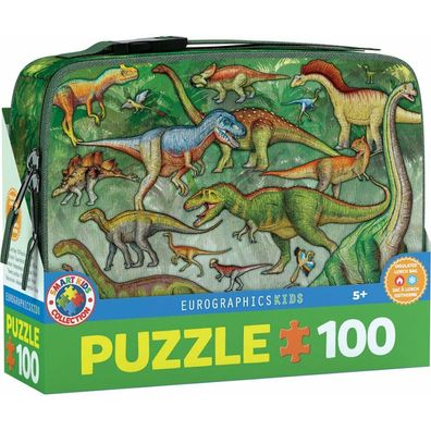 Eurographics Puzzle in einer Brotdose Dinosaurier 100 Teile
