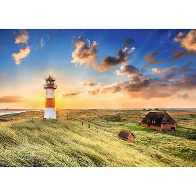 TREFL Puzzle Premium Plus Photo Odyssey: Leuchtturm Ost auf Sylt 1000 Teile