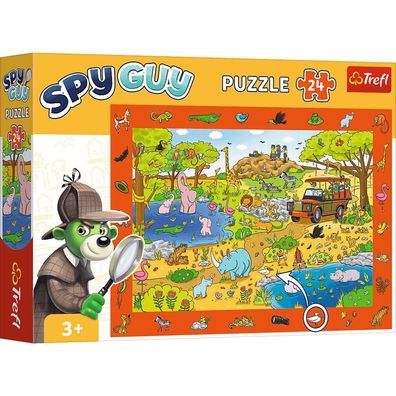 TREFL Picture Search Puzzle Spy Guy: Safari 24 Teile