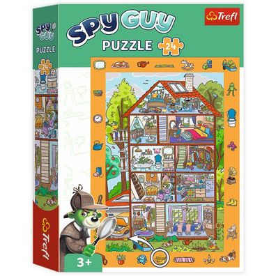 TREFL Picture Search Puzzle Spy Guy: In the House 24 Teile