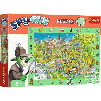TREFL Puzzle mit Bildsuche Spy Guy: Polen 100 Teile