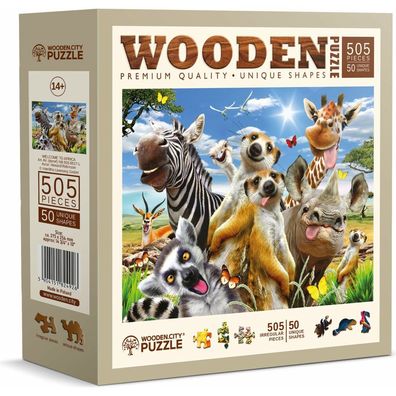 WOODEN CITY Holzpuzzle Willkommen in Afrika 505 Teile
