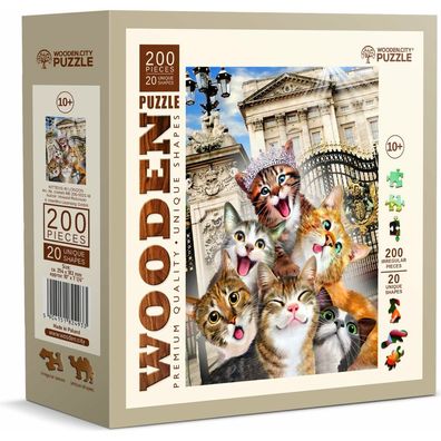 WOODEN CITY Holzpuzzle Pferde in London 200 Teile