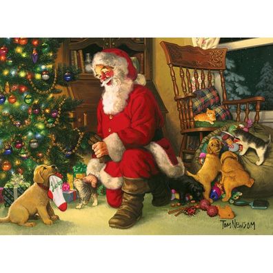 COBBLE HILL Santa&#39; Glove Familienpuzzle 350 Teile