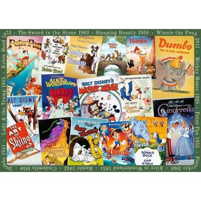 Puzzle Disney Vintage Movie Poster (1000 Teile)