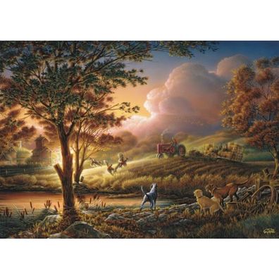 Terry Redlin: Sonnengold Über Reifen Feldern (1000 Teile)