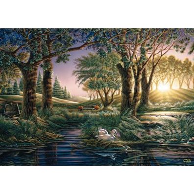 Terry Redlin: Morgenzauber Am Teich (1000 Teile)