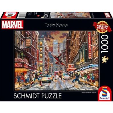 Thomas Kinkade Studios: Marvel - Deadpool, Snow Day (1000 Teile)