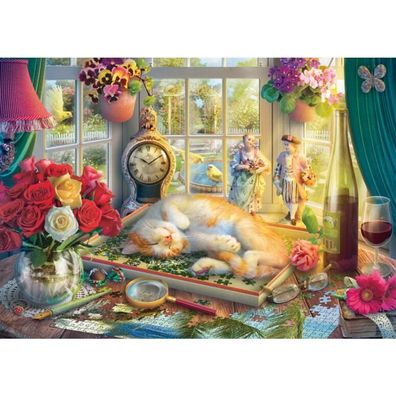 Puzzlezeit Mit Katze (1000 Teile)