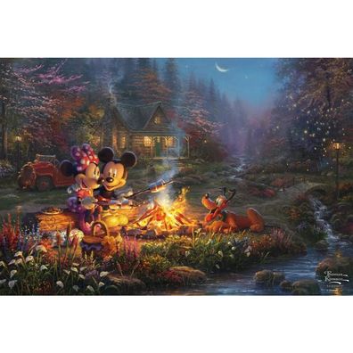 Thomas Kinkade Studios: Disney Mickey And Minnie Sweetheart 200 Teile
