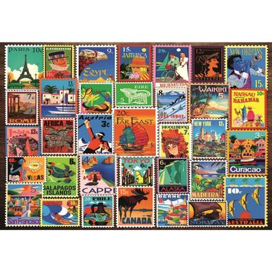 Feel Well & Puzzle - Briefmarken (200 Teile)