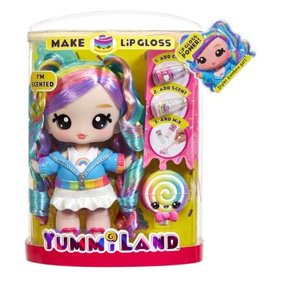 Yummiland Large Doll + Lip Gloss Pet - Skyler Rainbow Belt