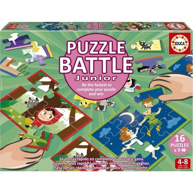 EDUCA Puzzle bitva Pohádky 16x9 dílků
