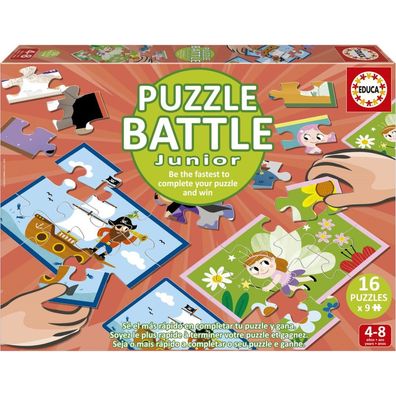 EDUCA Puzzle bitva Fantazie 16x9 dílků