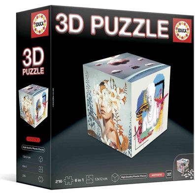 EDUCA 3D Puzzle kostka Estetika 216 dílk&#367;