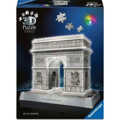 3D Puzzle Iconics: Triumphbogen Paris - Mit Licht (216 Teile)