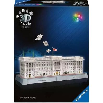 3D Puzzle Iconics: Buckingham Palace - Mit Licht (216 Teile)