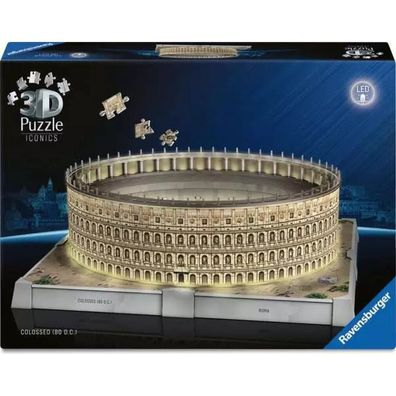 3D Puzzle Iconics: Kolosseum Rom - Mit Licht (216 Teile)