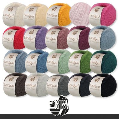 Lana Grossa 25 g Kidmohair Stricken Wolle Superkid Schurwolle 20 Farben
