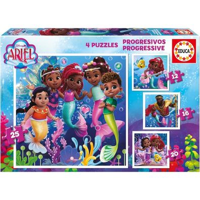 EDUCA Puzzle Disney Ariel 4 in 1 (12,16,20,25 DLCs)