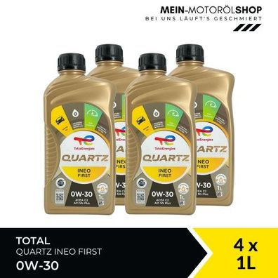 Total Quartz Ineo First 0W-30 4x1 Liter