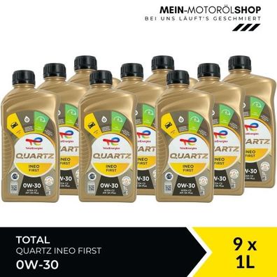 Total Quartz Ineo First 0W-30 9x1 Liter