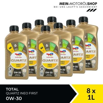 Total Quartz Ineo First 0W-30 8x1 Liter