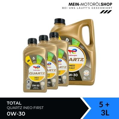 Total Quartz Ineo First 0W-30 5 + 3 Liter