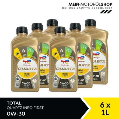 Total Quartz Ineo First 0W-30 6x1 Liter