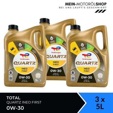 Total Quartz Ineo First 0W-30 3x5 Liter