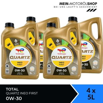 Total Quartz Ineo First 0W-30 4x5 Liter